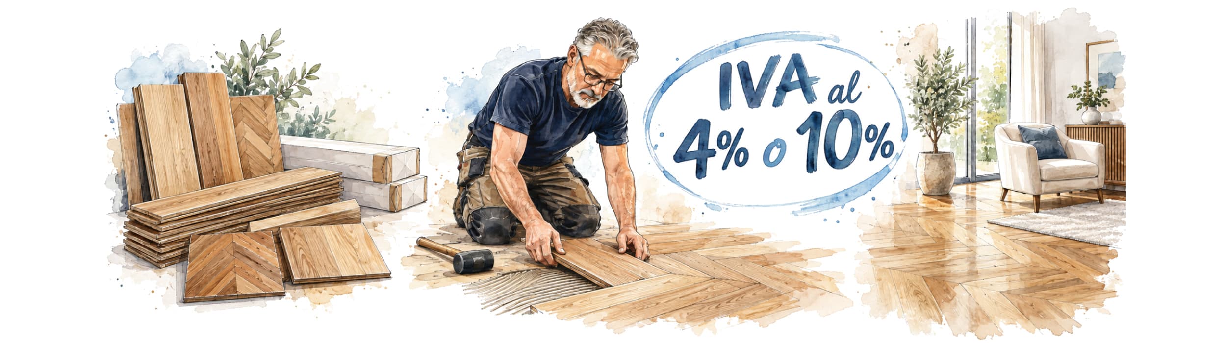 Parquet e posa con iva agevolata 4%